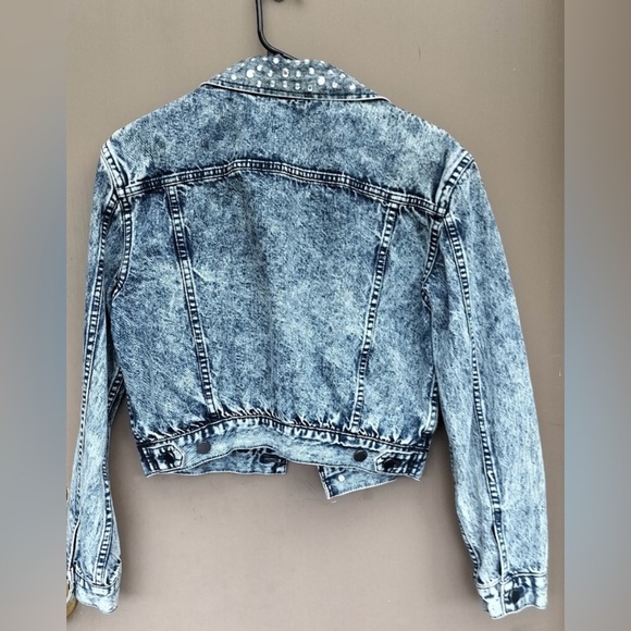 Alice + Olivia - Chloe Studded Denim Jacket - Size S - Picture 3 of 6